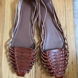 Leather slides from J Crew